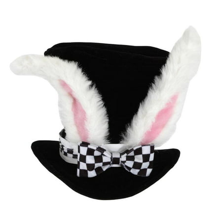 Alice In Wonderland White Rabbit Topper Costume Hat Adult One Size