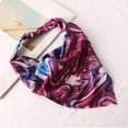 thumbnail image 4 of Bandeau Floral Multicolore Bandanas pour Cheveux Foulard pour Femmes Imprimé Triangle avec Attaches Foulard, 4 of 4