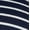 Dark Navy Winter White Stripe, variant on Terra & Sky Women's Plus Striped Tee with Long Sleeves, Sizes 0X-5X