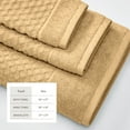 thumbnail image 4 of Great Bay Home Quick Dry Diamond Waffle 6 Piece Towel Set, Sand, 4 of 7