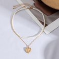thumbnail image 2 of HAHDAXIA Colliers Cœur Dorés Collier Cœur Épais Collier Cœur Bouffant pour Femmes Collier Chaîne Serpent Collier Chevrons Collier Ras-du-Cou Épais pour Femmes Filles, 2 of 6