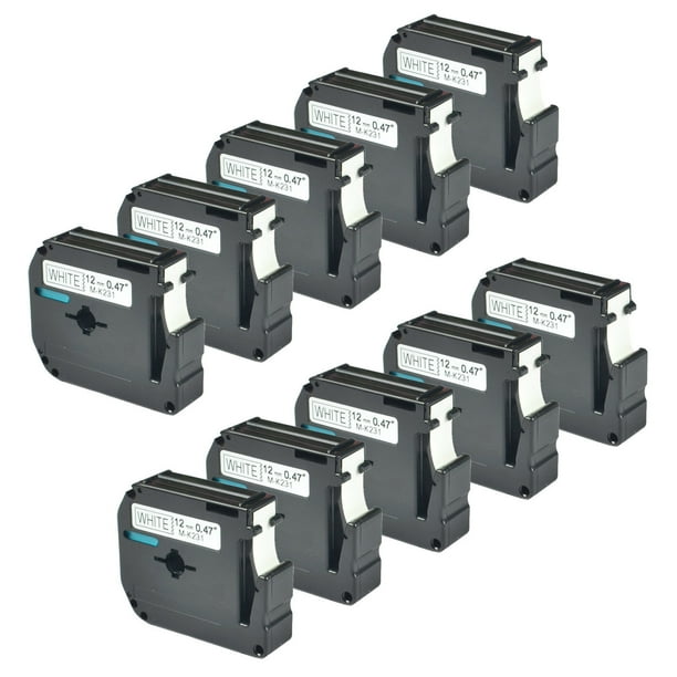 GREENCYCLE Compatible Brother MK231 M231 MK231 Label Tape 0.47 Inch