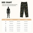 thumbnail image 4 of Picia Wasp and Florals Womens Soft Woven Cotton Elastic Waistband Sleep Pajama Pant Lounge Sleep Pant With Pockets And Drawstring-Small, 4 of 9