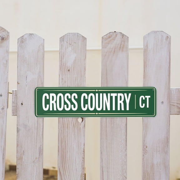 Funny Cross Country Runner Metal Tin Sign For Home Bar And Cafe Decor 4x16 Inch