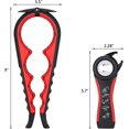 thumbnail image 3 of 5 in 1 Multi Function Bottle Jar Opener Kit,Non Slip Safe Cut Can Lid Grip Opener,Suitable Manual Can and Jar Opener handheld for Children,Arthritis,Women,Elderly,Kitchen & Restaurant, 3 of 5