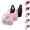 BK4, variant on 3 Pack Front Closure Bras for Older Women Front Snap Wide Strap Wireless Sleeping Yoga Bralettes Everyday Bra