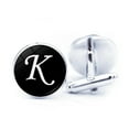 thumbnail image 3 of Fasijew Men Cufflinks Cuff Link 1 Pair Men Cufflinks Letter Pattern Electroplating Smooth Surface Fashion Item Decorate, 3 of 6