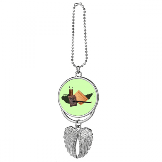 Splatter Chinese Essence Unrestrained Silver Wing Car Pendant Decoration