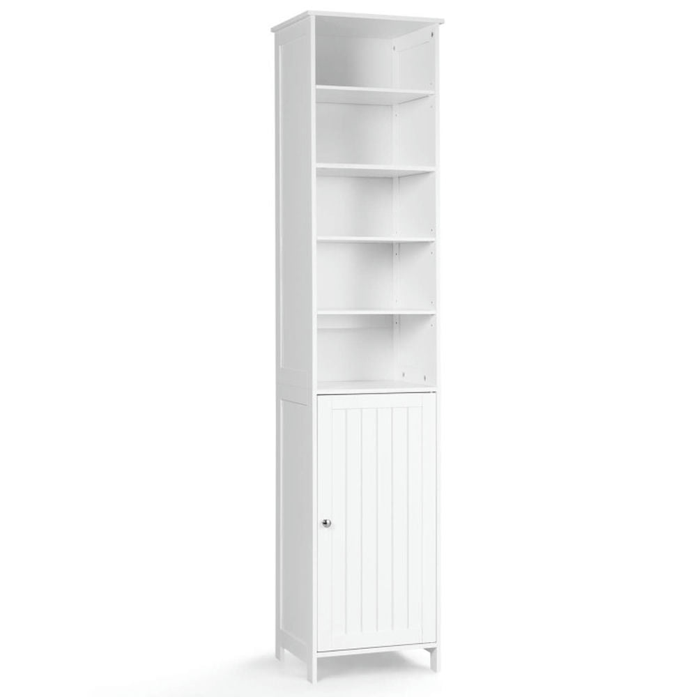 Finihen Storage Cabinet, Floor Cabinet, 72 Inches Free Standing Tall Floor Bathroom Storage Cabinet, for Bathroom, Living Room, Bedroom, Kitchen, White