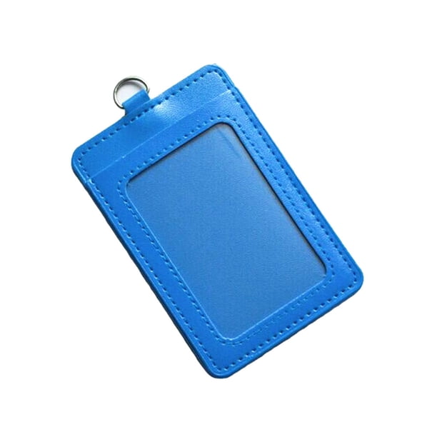 Seitruly 10 piezas de portatarjetas de identificación, suministros de oficina de negocios, funda protectora informal de colores, funda para tarjetas de Carpetas de archivos Vertical/Azul cielo