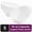 White, variant on Impresserve Angled Plastic Serving Bowls, Large 54 oz, Clear, Durable Disposable Party Bowls for Weddings Catering Events, 5 Count