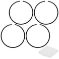 thumbnail image 1 of Uxcell 4-Pack Engine Piston Rings Kit, 58mm x 1.5mm Thick Ductile Iron Piston Ring Set Standard Replacement for Small Engines/Motors/Machinery [Black], 1 of 6