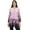 Pink, variant on Phagun Pintucks Button Digital Leaf Printed Pink Long Sleeve Loose Tunic Top-4
