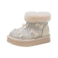 thumbnail image 5 of breaise Girls Boots, Kid Glitter Snow Boots Warm Winter Sequin Waterpoof Outdoor Fleece Booties, 5 of 8