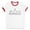 White/Red, variant on Skyline Morocco Ringer Tee Shirt Unisex Large White/Black