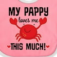 thumbnail image 4 of Inktastic My Pappy Loves Me Boys or Girls Baby Bib, 4 of 4