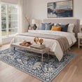 thumbnail image 4 of GENIMO 5'x7' Area Rug for Living Room, Washable Non Slip Soft Animal Print Rug for Bedroom Dining Room Home Office, Dusty Navy, 4 of 6