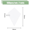 thumbnail image 2 of 200Pcs Quilting Paper Templates Trapezoid Paper Piecing Paper for Quilting White Quilt Patterns Templates English Paper Piecing for Patchwork Sewing Projects, 2 of 9