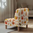 thumbnail image 5 of HELLHERO Autumn Maple Leaf Armless Accent Chair Protector, Dustproof Elastic Bottom Armless Slipper Chair Protector for Bedroom Hotel, 5 of 8