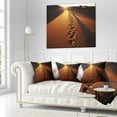 thumbnail image 2 of Designart Hikers Footprints in Namib Desert - Landscape Printed Throw Pillow - 18x18, 2 of 4