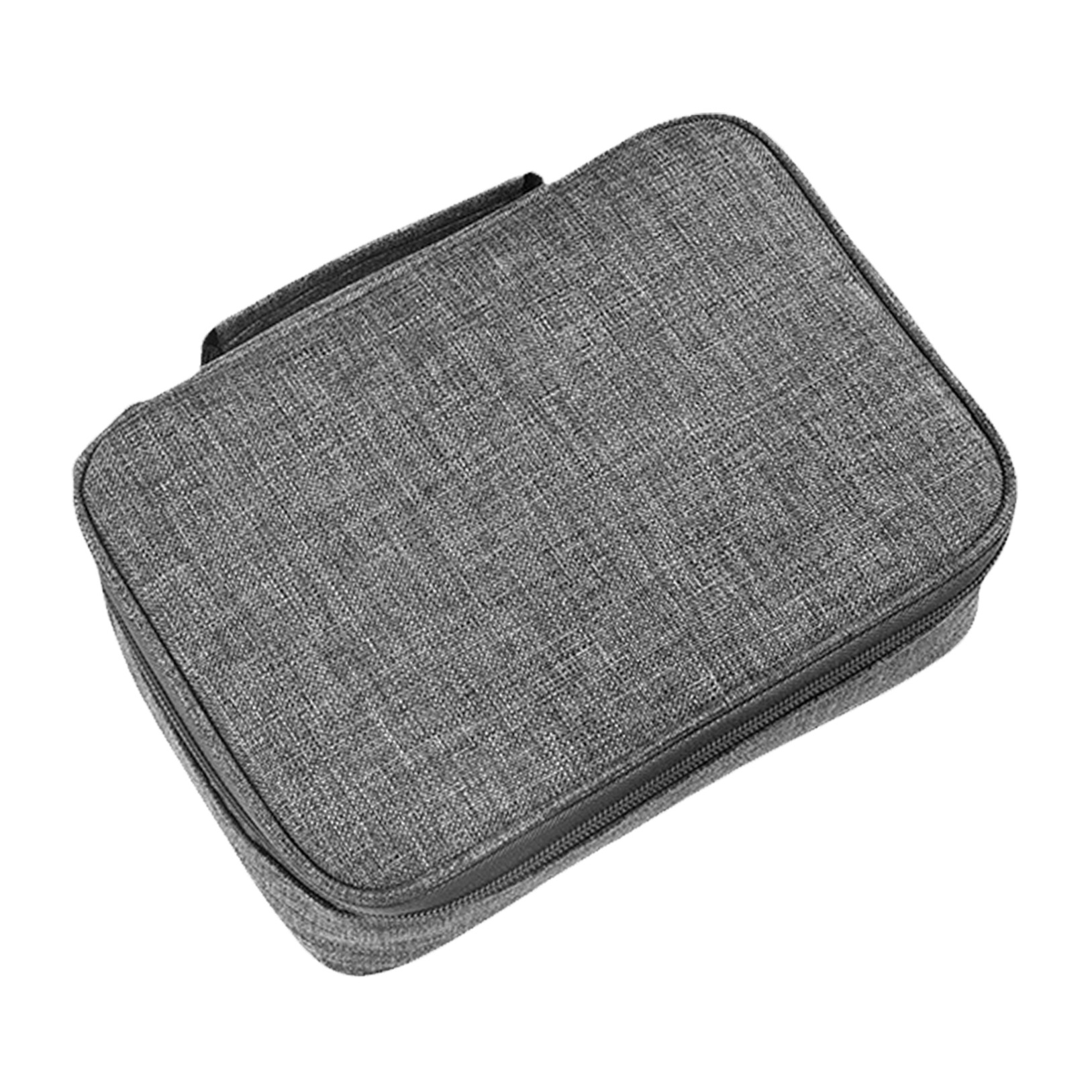 OUNONA Large Grey Pencil Case with Zipper, 72-Slot Colored Pencil Holder for Art Supplies and Stationery Storage