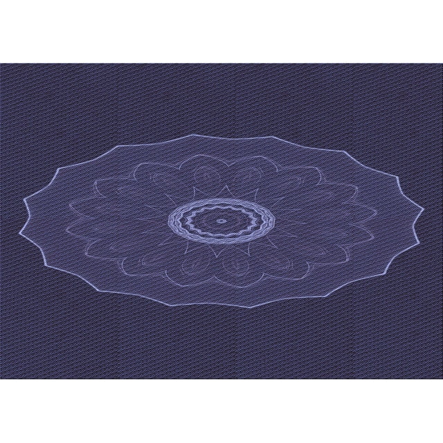 Ahgly Tapis Rectangulaire Lavable en Machine Intérieur Transitionnel Violet Pervenche Profond, 4 Pieds x 6 Pieds