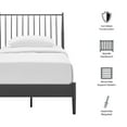 thumbnail image 2 of Adair Spindle Metal Twin Platform Bed in Charcoal, 2 of 10