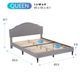 thumbnail image 2 of FDW Bed with Headboard No Box Spring Needed Noise-Free Non-Slip for Home Bedroom,Queen, 2 of 7