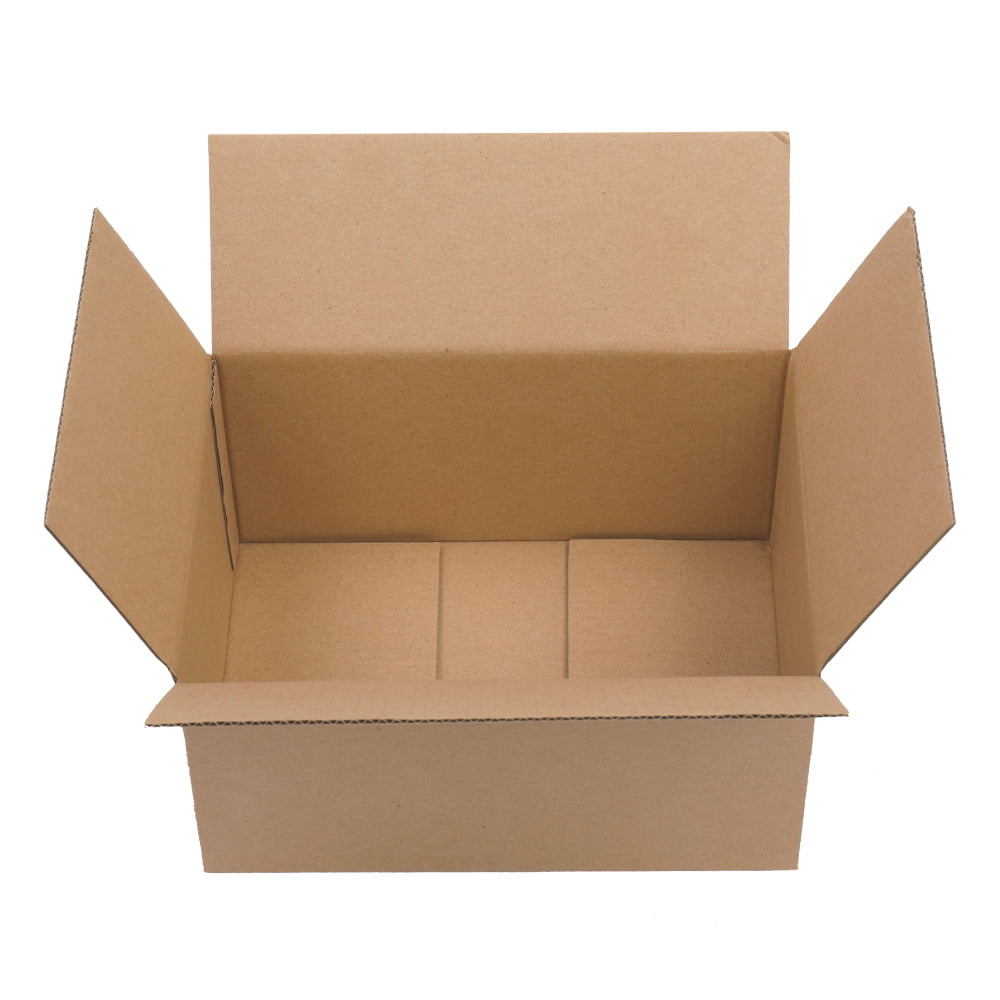 100 Corrugated Paper Boxes, Yellow (8x6x4in/20.3*15.2*10cm)