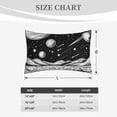 thumbnail image 4 of Pofeuu Cosmic Landscape Celestial Art Print Polyester Microfiber Plush Pillowcases, Super Soft and Cozy Pillow Case Covers with Envelop Closure（Pillow core not included）-20"x30", 4 of 6
