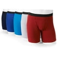 thumbnail image 2 of Fruit of the Loom Men's Boxer Briefs 5-Pack Signature/Regular Long Leg/Regular Leg S-2X, 2 of 3