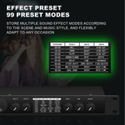 WQNZMADO Professional Digital Reverberation Multi Effect DSP Processor Audio Processor Equalizer US PLUG