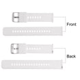 thumbnail image 4 of Uxcell Silicone Watch Band 19mm Soft Rubber Watch Strap with Plated Stainless Steel Buckle for Men Women, White, 4 of 6