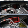 thumbnail image 2 of TINKI Soft Carbon Fiber GPS Screen Frame Compatible with Chevrolet Corvette C8 Stingray 2020-2023 Navigation Screen Trim Sticker, Center Display Frame Trim Cover Decoration, 2 of 10