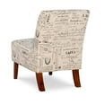 thumbnail image 6 of Riverbay Furniture 17.5" Contemporary Fabric Script Slipper Chair in Beige, 6 of 7
