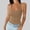 X-169Khaki, variant on ZHOGXU Women Tank Tops Spaghetti Strap Sleeveless Ribbed Solid Color Slim Fit Breathable Camisole Tee For Casual Daily Wear,Brick Red,L