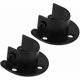 thumbnail image 1 of 2 Pieces Wall Mounted Clothes Rod Bracket, Curtain Rod Bracket, Shower Curtain Rod Socket for 1.26" Diameter Clothes Rod, 1 of 5