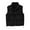 Black 01, variant on Cropped Puffer Vest for Women Stand Collar Button Up Cotton Sleeveless Down Jacket No Hood Light Winter Coats (2XL, Coffee 01)