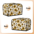 thumbnail image 7 of Toaster Covers 2 Slice, Sunflowers and Bees Waterproof Bread Machine Cover Fits for Standard 2 Slice Toasters, Home Decor Toaster Protection with Hanging Rope, 7 of 7