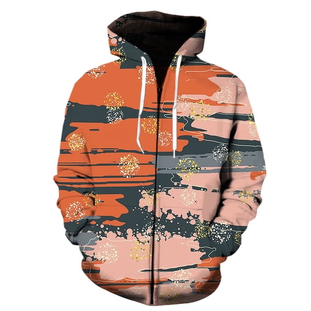 Sudadera con capucha con estampado 3D de grafiti para hombre, mujer y niño, ropa de calle informal con cremallera, 2024
