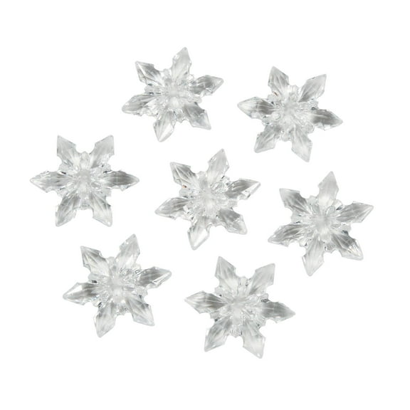 Diamond Gems: Acrylic, Snowflakes, Clear