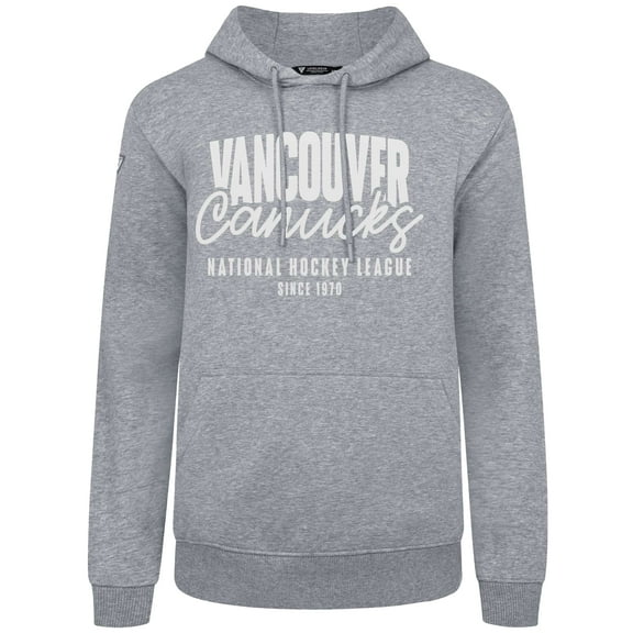 Men's Levelwear  Gray Vancouver Canucks Podium Response Pullover Hoodie