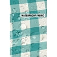 thumbnail image 5 of Pack of 2 Outdoor Pillow Covers, Pastoral Style Teal Green Lattice Waterproof Square Throw Pillowcase Cushion Decorative Pillow Covers for Couch Patio Tent, 26x26 in, 5 of 6