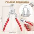 thumbnail image 2 of Chain Pliers, 7 Inch Fixture Link Pliers, Malleable Iron Chain Pincers, Opener Closer Remover Pincers, Light Link Tool with Rubber Grip for Chandelier Shackle Light Fixture Accessories, Red, 2 of 7