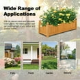 thumbnail image 6 of Costway Wooden Rectangular Planter Box Raised Garden Bed for Plants with 4 Corner Drainage, 6 of 9