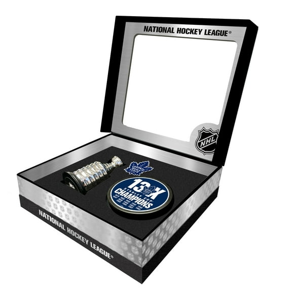 Toronto Maple Leafs Stanley Cup Champions Mini Replica Stanley Cup & Puck Gift Box Set