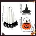 thumbnail image 3 of Outdoor Party Lawn Display Supply, Porch Goose Outfits Halloween for 26 Inch Porch Geese, Wizard Style Black Witch Hat, 23 Inch Porch Goose Outfits Compatible Sized Halloween, 3 of 8