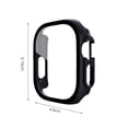 thumbnail image 3 of HEVIRGO 1PC Smartwatch Cases Anti-Drop Ergonomic Watch Screen Protector PC Full Coverage Watch Cases Shockproof Tempered Glass Watch Face Covers Compatible with Apple Watch Ultra 49mm, 3 of 10