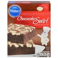 thumbnail image 2 of (12 pack) Pillsbury Cheesecake Swirl Premium Brownie Mix, 15.5 oz Box, 2 of 12