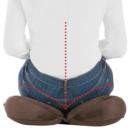 Posture Alignment Support Cushion, One Size, Brown ...